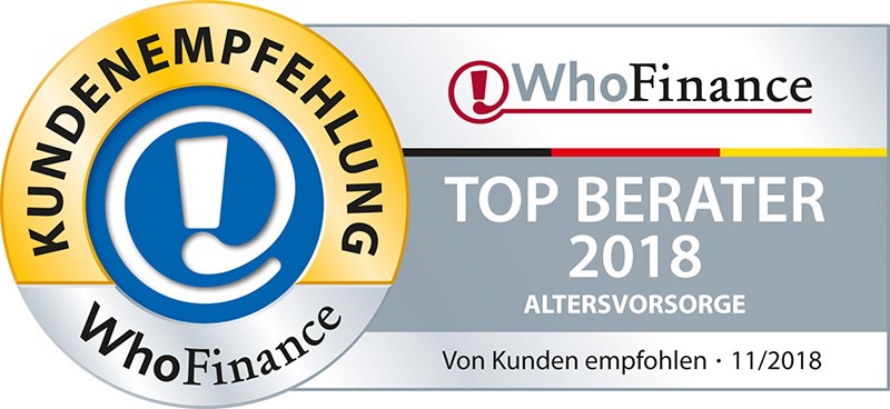 Auszeichnung Top Berater für Altersvorosrge Philipp Flade