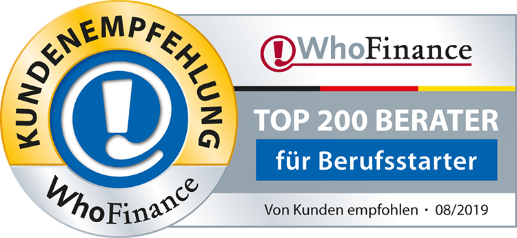 Auszeichnung Top Berater für Berufsstarter Philipp Flade