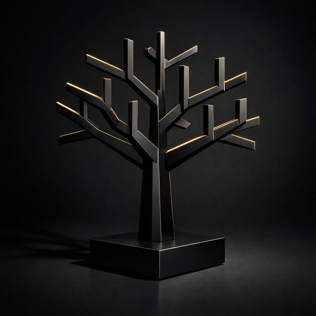 Abstrakter Baum als Symbol für langfristige Vorsorge und generationenübergreifende Finanzplanung
